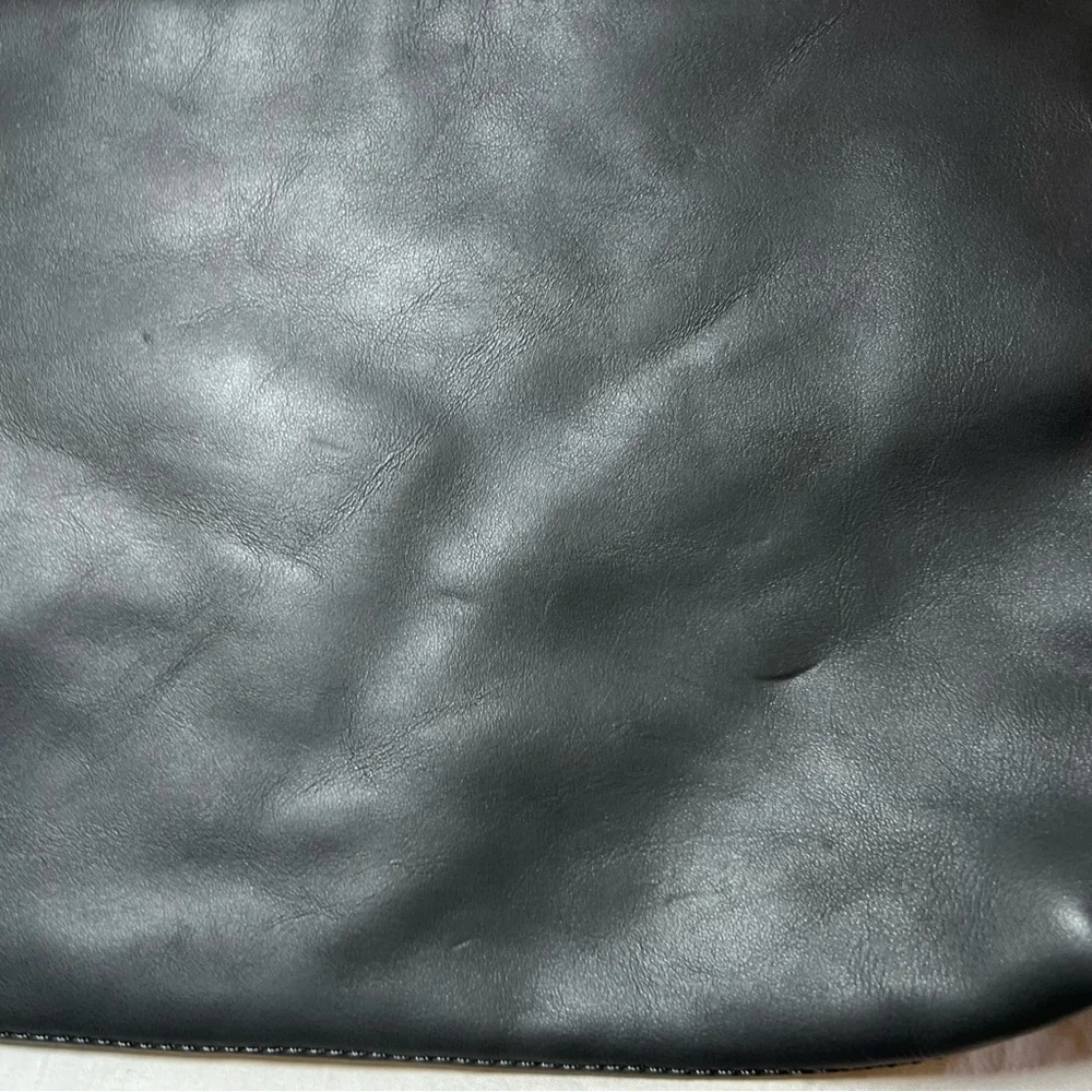 Fawn Design Cara Loren Gray Faux Leather Clutch Zipper Pouch